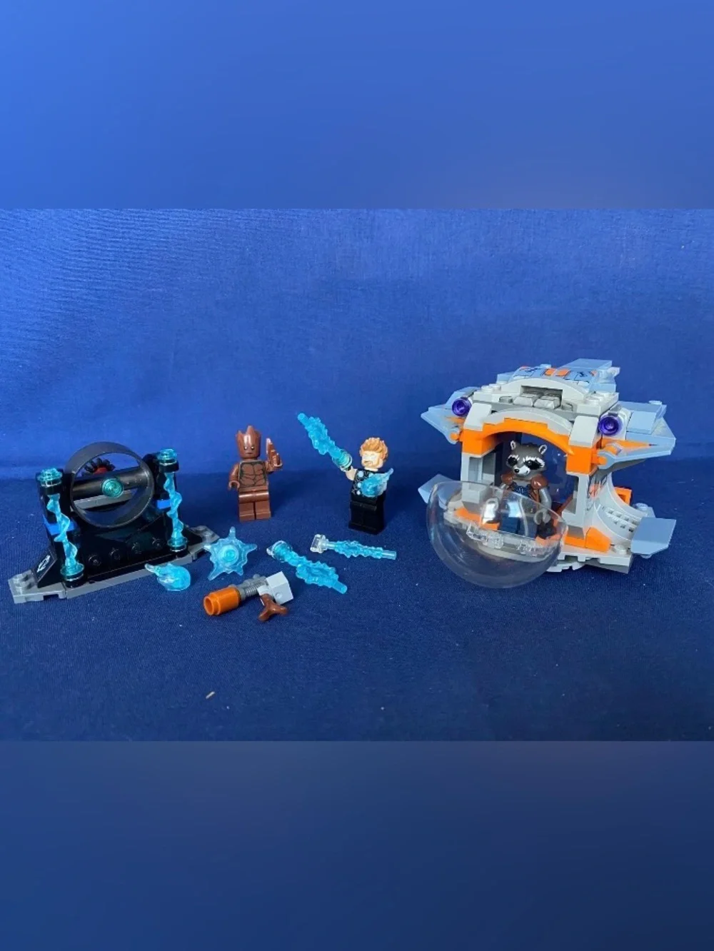 LEGO Marvel 76102 Thor's Weapon Quest With Box & Manual - Missing 1 Power Burst